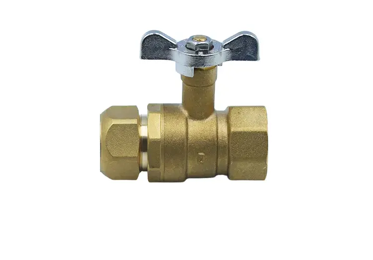 Female Thread Compression Butterfly Handle Ball Valve