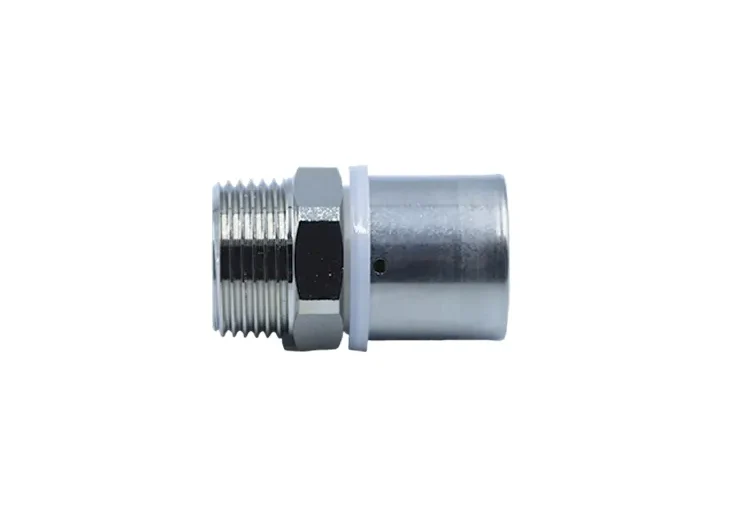 Extended Press-fit Brass Pipe Fitting